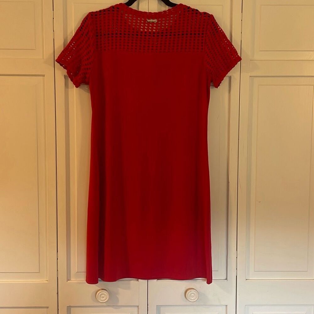 Michael Kors pink perforated sheath dress size M - Picture 7 of 11